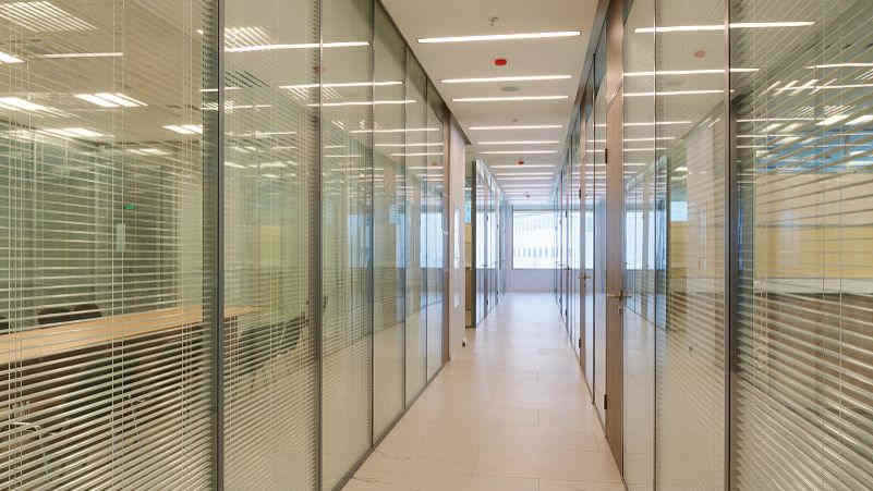 双层百叶玻璃隔断